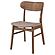 Dortch Dining Side Chair Walnut and Brown (Set of 2) by Coaster