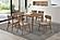Dortch Dining Side Chair Walnut and Brown (Set of 2) by Coaster