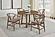 Dinah Round Solid Wood Dining Table Walnut by Coaster