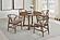 Dinah 5-piece Round Solid Wood Dining Set Walnut by Coaster