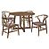 Dinah 5-piece Round Solid Wood Dining Set Walnut by Coaster