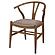 Dinah Danish Y-Shaped Back Wishbone Dining Side Chair Walnut and Brown (Set of 2) by Coaster