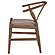 Dinah Danish Y-Shaped Back Wishbone Dining Side Chair Walnut and Brown (Set of 2) by Coaster