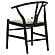 Crestmont Wood Wishbone Dining Side Chair Black (Set of 2) by Coaster
