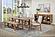 Middleton 76-inch Extension Leaf Dining Table Natural Brown by Coaster