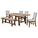 Middleton 6-piece Extension Leaf Dining Set Brown and Beige by Coaster