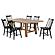Middleton 7-piece 60-inch Dining Set w/Extension Leaf Brown and Black by Coaster