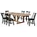 Middleton 7-piece 78.5-inch Dining Set w/Extension Leaf Brown and Black by Coaster