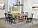 Middleton 7-piece 78.5-inch Dining Set w/Extension Leaf Brown and Black by Coaster