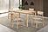 Parkridge 5-piece 59-inch Wood Dining Set White Washed by Coaster