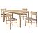 Parkridge 5-piece 59-inch Wood Dining Set White Washed by Coaster