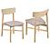 Parkridge Dining Side Chair White Washed (Set of 2) by Coaster