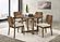 Crestmore 46-inch Round Wood Dining Table Walnut by Coaster