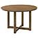 Crestmore 46-inch Round Wood Dining Table Walnut by Coaster