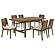 Crestmore 7-piece Rectangular Dining Table Set Walnut by Coaster