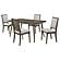 Onslow 5-piece 59-inch Rectangular Dining Set Dark Brown by Coaster