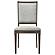 Onslow Upholstered Dining Side Chair Dark Brown (Set of 2) by Coaster