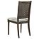 Onslow Upholstered Dining Side Chair Dark Brown (Set of 2) by Coaster