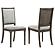 Onslow Upholstered Dining Side Chair Dark Brown (Set of 2) by Coaster
