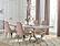 Antoine 5-piece Rectangular Dining Set Chrome and Pink by Coaster