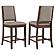 Patterson Upholstered Counter Chair Mango Oak (Set of 2) by Coaster