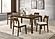 Almonte 5-piece 59-inch Rectangular Dining Set Dark Brown by Coaster