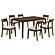 Almonte 7-piece 59-inch Rectangular Dining Set Dark Brown by Coaster