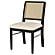 Arini Rattan Cane Dining Side Chair Black (Set of 2) by Coaster