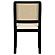 Arini Rattan Cane Dining Side Chair Black (Set of 2) by Coaster