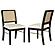 Arini Rattan Cane Dining Side Chair Black (Set of 2) by Coaster