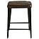 Alvaro Leather Upholstered Backless Counter Height Stool Antique Brown and Black (Set of 2) by Coaster
