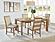 Bruner 5-piece 72-inch Rectangular Dining Set Natural Brown by Coaster
