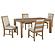 Bruner 5-piece 72-inch Rectangular Dining Set Natural Brown by Coaster