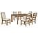 Bruner 7-piece 72-inch Rectangular Dining Set Natural Brown by Coaster