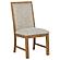 Bruner Upholstered Side Chair Natural Brown (Set of 2) by Coaster