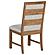 Bruner Upholstered Side Chair Natural Brown (Set of 2) by Coaster