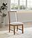 Bruner Upholstered Side Chair Natural Brown (Set of 2) by Coaster