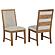 Bruner Upholstered Side Chair Natural Brown (Set of 2) by Coaster