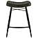 Bayu Leather Upholstered Saddle Seat Backless Counter Height Stool Antique Espresso and Black (Set of 2) by Coaster