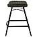 Bayu Leather Upholstered Saddle Seat Backless Counter Height Stool Antique Espresso and Black (Set of 2) by Coaster