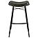 Bayu Leather Upholstered Saddle Seat Backless Bar Stool Antique Espresso and Black (Set of 2) by Coaster