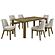 Castlewood 7-piece 71-inch Rectangular Dining Set Brown Oak by Coaster