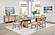 Kailani 7-piece Rectangular Wood Dining Table Set Beige Oak by Coaster