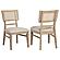 Kailani Rattan Cane Dining Side Chair Beige Oak (Set of 2) by Coaster