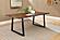 Ditman Live Edge Dining Table Grey Sheesham and Black by Coaster