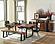 Ditman Live Edge Dining Table Grey Sheesham and Black by Coaster