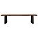 Ditman Live Edge Dining Bench Grey Sheesham and Black by Coaster