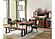 Ditman Live Edge Dining Bench Grey Sheesham and Black by Coaster