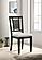 Appleton Ladder Back Dining Side Chair Black Washed and Light Grey (Set of 2) by Coaster