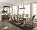 Brockway Trestle Dining Table Barley Brown by Coaster